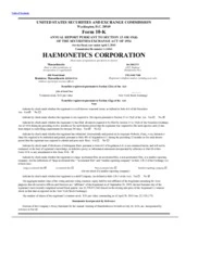Haemonetics Corporation