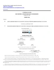 Kosmos Energy Ltd
