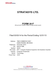 Stratasys Inc.