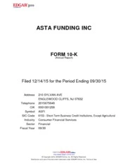 Asta Funding