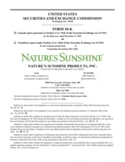 Natures Sunshine Products