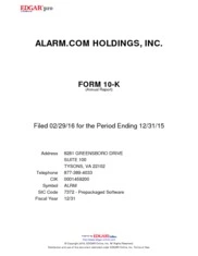 Alarm.com Holdings, Inc.
