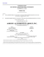 Asbury Automotive Group, Inc.