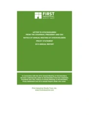 First Industrial Realty Trust Inc.