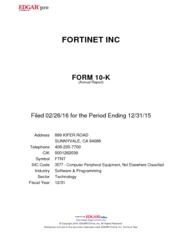 Fortinet Inc.