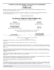 National Presto Industries Inc.