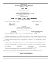 PAR Technology Corp.