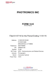 Photronics Inc.