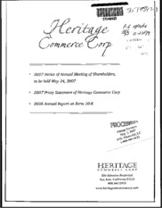 Heritage Commerce Corp.