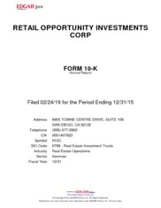 Retail Opportunity Investment