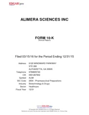 Alimera Sciences, Inc.
