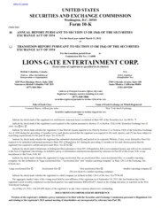 Lions Gate Entertainment Corporation