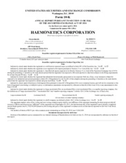 Haemonetics Corporation