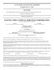 Lincoln Educational Services Corporation