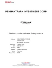 Pennantpark Investment Corp.