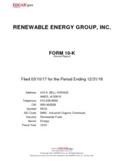 Renewable Energy Group
