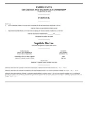 Sophiris Bio Inc.