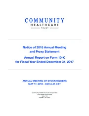 Community Healthcare Trust Incorporated