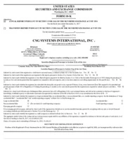 CSG Systems International Inc.