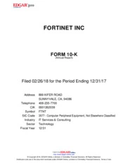 Fortinet Inc.
