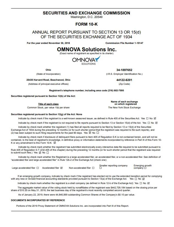 OMNOVA Solutions Inc.