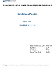 Simulations Plus, Inc.
