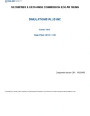 Simulations Plus, Inc.