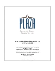 Plaza Retail REIT