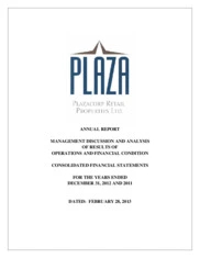 Plaza Retail REIT