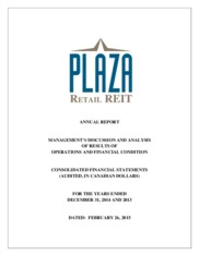 Plaza Retail REIT