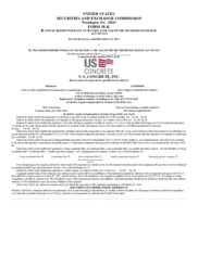  U.S. Concrete, Inc.