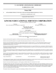 Lincoln Educational Services Corporation