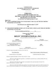 Reliv International, Inc.