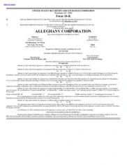 Alleghany Corporation
