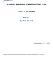 Dynatronics Corp.