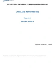 Lakeland Industries, Inc.