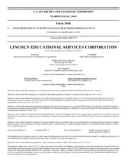 Lincoln Educational Services Corporation