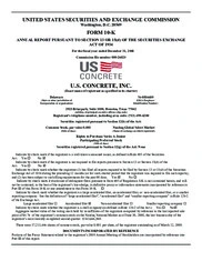  U.S. Concrete, Inc.