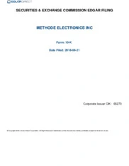Methode Electronics Inc.