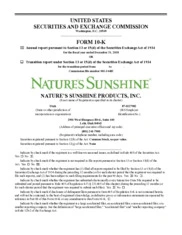 Natures Sunshine Products