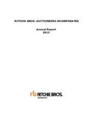 Ritchie Bros. Auctioneers Incorporated