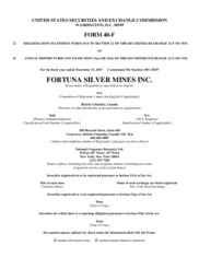 Fortuna Silver Mines Inc.