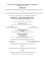 Fortuna Silver Mines Inc.
