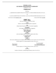 IMV Inc. 