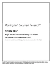 Bright Scholar Education Holdings Limited