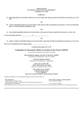 Companhia de saneamento Basico Do Estado De Sao Paulo - Sabesp