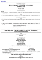 New Oriental Education & Technology Group, Inc.