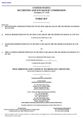 New Oriental Education & Technology Group, Inc.