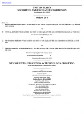 New Oriental Education & Technology Group, Inc.