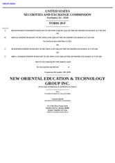 New Oriental Education & Technology Group, Inc.